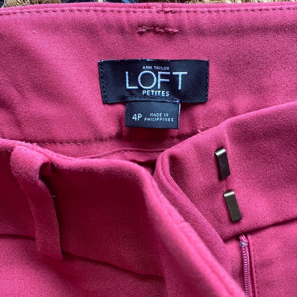 Pink loft Capri pants